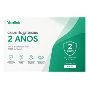 YEALINK CM20-AMS-2YEAR – Garantia Extendida de 2 años para Microfono de Techo CM20 de Yealink