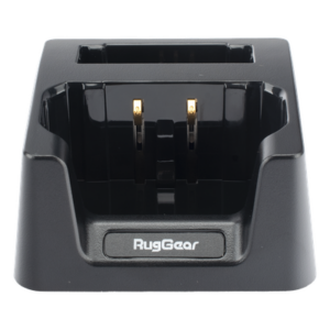 RUGGEAR 25029600 – Cargador de Escritorio / Carga Dual / Conector Magnético / Prioridad Automática / Uso Intensivo