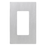 LUTRON ELECTRONICS CW1SS – Placa de Pared Screwless / 1 Espacio / Acero Inoxidable / Perfil Delgado 7.6 mm