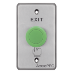 ACCESSPRO APBHVC – Botón de Salida de Uso Rudo / Contacto NO/NC/COM / Acero Inoxidable / 10A 125-250 VCA / 500,000 Accionamientos / -20°C a 55°C