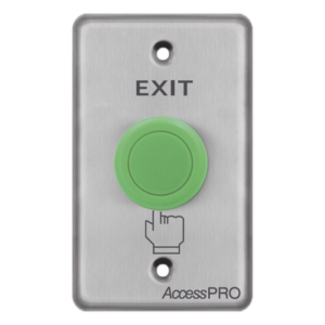 ACCESSPRO APBHVC – Botón de Salida de Uso Rudo / Contacto NO/NC/COM / Acero Inoxidable / 10A 125-250 VCA / 500,000 Accionamientos / -20°C a 55°C