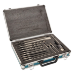 MAKITA D-71205 – Juego de Brocas, Cinceles y Broquero SDS Plus / 14 Piezas / Medidas 5/32'' a 5/8'' / Longitudes 4-1/4'' a 10''