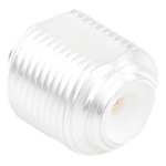 RF INDUSTRIES,LTD PT-4000-013 – Adaptador Coaxial Universal / Macho a Macho / Bronce Plateado / Contactos Oro / Dieléctrico Teflón