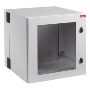 HOFFMAN PTHW242430G2 – Gabinete Industrial / 12 UR / NEMA 12 / IP55 / IK10 / Montaje en Pared / 24x24x30 pulgadas / Acero / Ventana Abatible