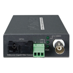 PLANET VF-106G-KIT – Kit Convertidor de Medios Video sobre Fibra / WDM-SC Monomodo / 20 km / AHD-TVI-CVI-CVBS / RS485 / 65,616 ft