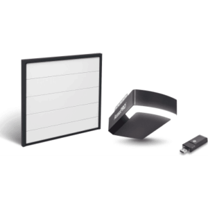 ACCESSPRO KIT-DOOR-87 – Kit Puerta de Garage 8x7 Pies (2.44 x 2.13 m) / Motor DC 1/2 HP / Insulada / Activación WiFi / Hasta 50 Controles / Lámina Calibre 26