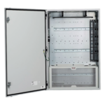 PANDUIT Z23C-S – Gabinete de Zona de Red / Montaje en Pared / 2 Switches Industriales / IP66 / UL Tipo 4/12 / Rieles DIN / Puerta Reversible