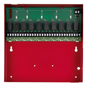 SILENT KNIGHT BY HONEYWELL 5883 – Módulo de interfaz / 10 relevadores Form C / 5A @ 30VDC/250VAC / Gabinete metálico con llave / 0.86'H x 0.86'W x 0.26'D