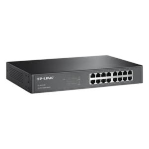 TP-LINK TL-SG1016D – Switch Gigabit no administrable / 16 puertos 10/100/1000 Mbps / 35.7 Mpps / Escritorio o rack