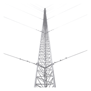 SYSCOM TOWERS KTZ-30G-009P – Kit de Torre Arriostrada de Techo / 9 m (29.5 ft) / Galvanizado por Inmersión en Caliente / Carga Axial 200 kg / Resistencia al Viento 200 km/h