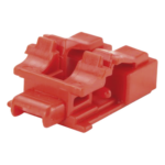 PANDUIT PSL-LCAB – Kit de Bloqueo de Puertos / Fibra Óptica LC Duplex / 10 Unidades / Llave de Extracción Incluida / Color Rojo