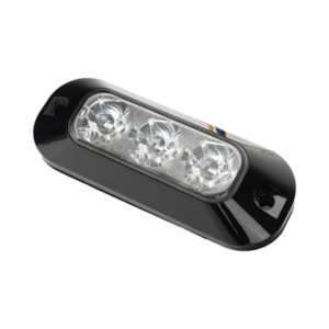 ECCO ED3703B – Luz Auxiliar LED / 3 LEDs Alta Intensidad / 21 Patrones Programables / IP67 / 12-24 VCC / Azul