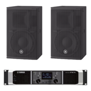 YAMAHA CHR10KIT/PX – Kit de Refuerzo Sonoro / 2 Bocinas Pasivas 2 Vías 10" / Amplificador Clase D 800W a 4Ω / Respuesta 55Hz-20kHz / 32.8ft-65.6ft Cobertura