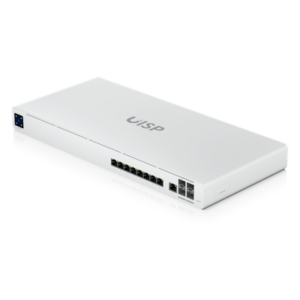 UBIQUITI UISP-R-PRO – Router para ISP / 9 Puertos GbE RJ45 / 4 Puertos 10G SFP+ / Switch Capa 2 / NAT 9.5 Gbps / Pantalla Táctil 1.3" / Montaje en Rack