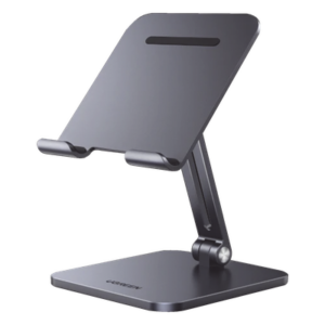 UGREEN 40393 – Soporte para Tablet / Ajustable 5-135° / Altura 7.1-9.1 pulgadas / Carga Máxima 1 kg / Aluminio / Plegable