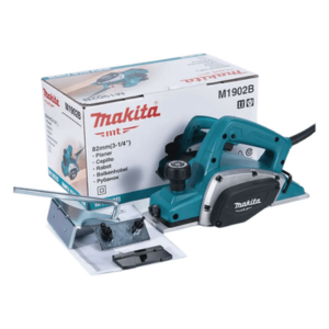 MAKITA M1902B – Cepillo eléctrico / 82 mm (3-1/4IN) ancho / 16.000 RPM / 580W / Profundidad 1 mm / Extracción derecha