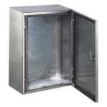 PRECISION PST-406025-INOX-B – Gabinete de Acero Inoxidable IP66 / IK10 / 400 x 600 x 250 mm / 15.7 x 23.6 x 9.8 in / Carga 50 kg / Placa Galvanizada
