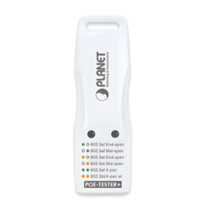 PLANET POE-TESTER+ – Probador Power Over Ethernet Compacto para Estandares IEEE 802.3af/at/bt