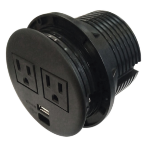 THORSMAN TH-CDE-USB-N – Multicontactos Empotrable / USB A+C / 10A 1875W / IP00 V0 / 125V~ / -10°C a 40°C