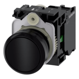 SIEMENS 3SU11000AB101BA0 – Botón de Mando Industrial / 22 mm / IP69K / Contacto NA / -25°C a +70°C / 10 Millones de Ciclos