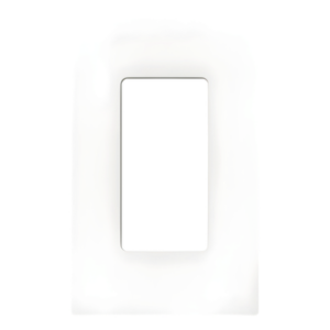 LUTRON ELECTRONICS SC1SW – Placa de Pared Screwless / 1 Espacio (1 Gang) / Acabado Satinado Snow / Perfil Delgado 0.30 in (7.6 mm) / Apertura Estilo Designer