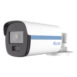 HiLook by HIKVISION THC-B259-LMS – Bala TURBOHD / 3K 5MP / Dual Light ColorVu / 3.6 mm 94° / Audio Coaxitron / 40 m IR + 40 m Luz Blanca / IP67 / 131 ft IR + 131 ft Luz Blanca
