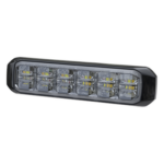 SIGNALPRO SP18RWB – Luz Auxiliar LED Tricolor / 18 LEDs / Rojo/Blanco/Azul / SAE J845 Clase 1 / IPX7 / 28 Patrones / 12 VCD