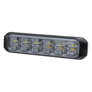 SIGNALPRO SP18RWB – Luz Auxiliar LED Tricolor / 18 LEDs / Rojo/Blanco/Azul / SAE J845 Clase 1 / IPX7 / 28 Patrones / 12 VCD