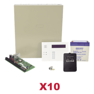 HONEYWELL HOME RESIDEO VISTA48KIT10/6160RF – Kit de Paneles de Alarma Híbrido / 8 Zonas Cableadas Ampliables a 48 / Teclado con Receptor Inalámbrico / 3 Particiones / 1 km (3280.8 ft) de Alcance RF