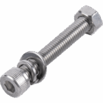 EPCOM POWERLINE EPLBOLTS60PS – Tornillo de Acero Inoxidable / M8 x 60 mm / Montaje de Módulos Fotovoltaicos / Resistente a la Corrosión / Uso en Exteriores