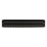 SIEMON UP6A-F2-48L-RS – Patch Panel / UTP Cat6A / 48 Puertos / Plano / 2U / Rack 19'