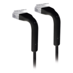 UBIQUITI UC-PATCH-1M-RJ45-BK – Cable Ethernet Patch / Cat6 / 1 m (3.28 ft) / RJ45 Flexible / Diámetro Ultrafino / Color Negro