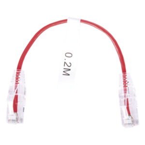 LINKEDPRO BY EPCOM LP-UT6-020-RD28 – Cable de Parcheo Slim UTP Cat6 / 20 cm (0.66 ft) / 28 AWG / Rojo / 100 Ohm