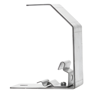 CHAROFIL MG-64-161EZ – Estribo de Suspensión / Charolas 50 y 100 mm / Acabado Electro Zinc / Fijación Directa / Espacios Reducidos