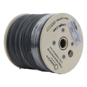 LINKEDPRO BY EPCOM LPDROPA22C/2KM – Carrete Fibra Óptica Drop / 2 km / G.657A2 / Bifibra Plana / LSZH / Dieléctrica / 2 Hilos / 6562 pies