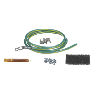 PANDUIT RGCBNJ660P22 – Kit de Jumper de Puesta a Tierra / 6 AWG / 1.52 m (5 ft) / Zapata 45° / Conector Htap 2-6 AWG / UL 467 / NEBS Level 3