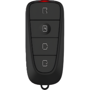 HIKVISION DS-K7R01 – Control Remoto Tipo Llavero / 433 MHz / 4 Botones / LED Indicador / IP40 / 3.1' × 1.4' × 0.8'