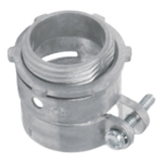 ANCLO ANC-FXR114 – Conector Recto para Tubo Flexible / 1 1/4" (32 mm) / Diámetro 46 mm / Largo 45 mm / Contratuerca Integral / Certificado NEMA FB-1 y UL 514B