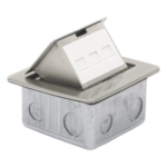THORSMAN TH-MC-PD – Mini Caja de Piso Rectangular / 12.4 x 12 x 7.2 cm / Acero Inoxidable 304 / 3 Puertos Keystone / 0.828 kg