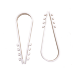 LINKEDPRO LPHOLD25 – Clips Sujetadores de Plástico / 100 Piezas / Diámetro 19 a 25 mm / Fijación en Pared / UTP, Coaxial y Eléctrico