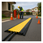 ACCESSPRO AC905-CV – Protector de Cable / 5 Canales / Capacidad 4.6 Toneladas / Canal 38x35 mm / Longitud 90 cm / Rango -45℃ a 60℃