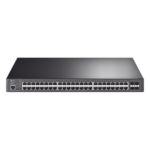 TP-LINK TL-SG3452XP – Switch L2+ PoE+ / 48 Puertos Gigabit PoE+ / 4 Puertos SFP+ 10G / Presupuesto PoE 500W / Rendimiento 176 Gbps / Montaje en Rack