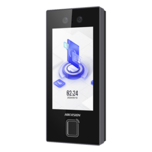 HIKVISION DS-K1T344EBFWX-E1 – Terminal de Control de Acceso / Reconocimiento Facial 2 MP / Huella Dactilar 3000 Plantillas / Tarjetas Prox EM 125 kHz / Pantalla 4.5 Pulgadas / IP65 / PoE y Wi-Fi / Hik-Connect Teams