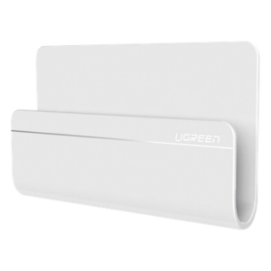 UGREEN 30394 – Soporte de Pared Adhesivo / Compatible Dispositivos 165×81×26.5 mm / Adhesivo 3M / Gestión de Cables / Material ABS / Color Blanco