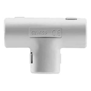 GEWISS DX-40-220 – Unión en T para Tubería Rígida / PVC Auto-extinguible / 20 mm / Libre de Halógenos / Instalaciones Eléctricas