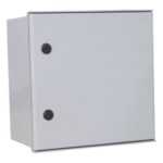 PRECISION PST-4040-20P – Gabinete de Poliéster IP65 / 400 x 400 x 200 mm / Carga 25 kg / Placa Trasera 307 x 386 mm / Cerradura con Llave / Uso en Intemperie
