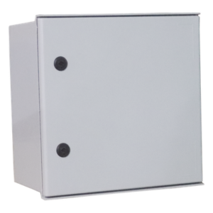 PRECISION PST-4040-20P – Gabinete de Poliéster IP65 / 400 x 400 x 200 mm / Carga 25 kg / Placa Trasera 307 x 386 mm / Cerradura con Llave / Uso en Intemperie