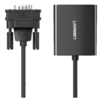 UGREEN 50945 – Adaptador VGA a HDMI / 1080P@60Hz / Audio 3.5mm / USB-C 5V / Cable 15cm (5.91 pulgadas) / 28AWG