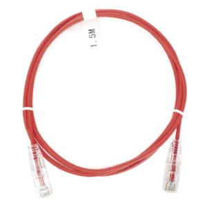 LINKEDPRO BY EPCOM LP-UT6-150-RD-28 – Cable de Parcheo Slim UTP / Cat6 / 1.5 m (4.92 ft) / 28 AWG / 1 Gbps / Rojo