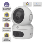 EZVIZ CS-H7C – Cámara PT IP / Doble Lente 4 MP + 4 MP / Wi-Fi 6 / Audio Bidireccional / Visión Nocturna a Color 10 m (32.8 ft) / Detección Humana por IA / Uso en Interior